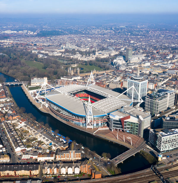 stadium aerial view
